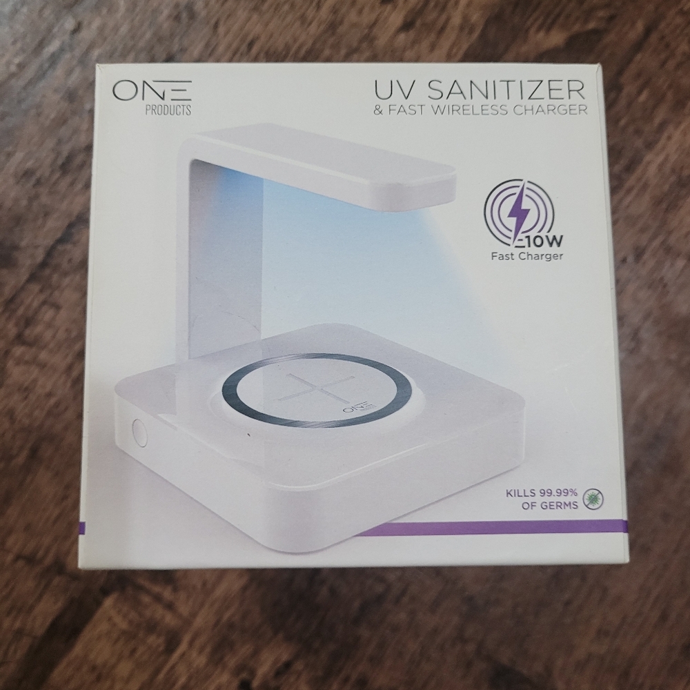 ONE UV Sanitizer & Wireless Charger - White